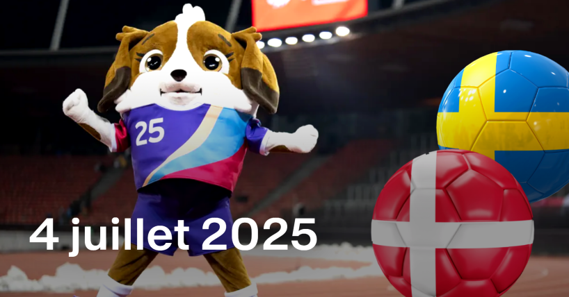 EURO féminin 2025 | Gagnez vos billets pour le match Danemark - Suède !
