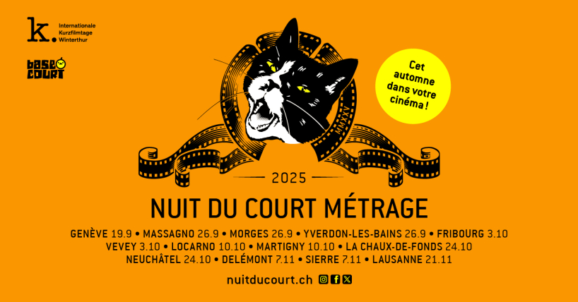 Gagnez des billets pour la Nuit du Court Métrage à Morges ou Yverdon-les-Bains