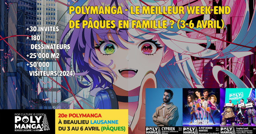 Remportez des billets pour Polymanga !