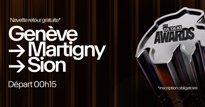 Tataki Awards 2025 | Inscription navette Genève-Martigny-Sion