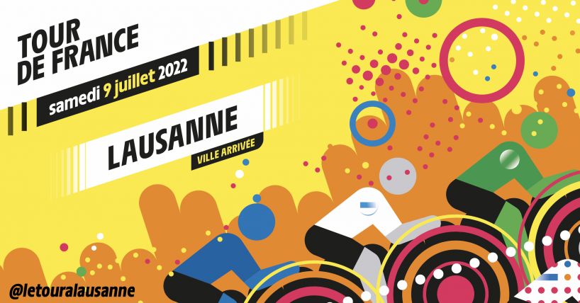 L’arrivée du Tour de France à Lausanne avec Danilo Wyss