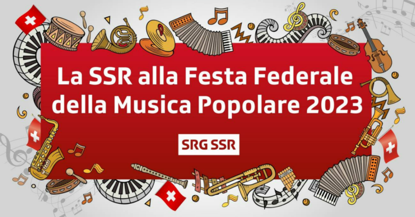 La SSR à la Fête Fédérale des Musiques Populaires 2023